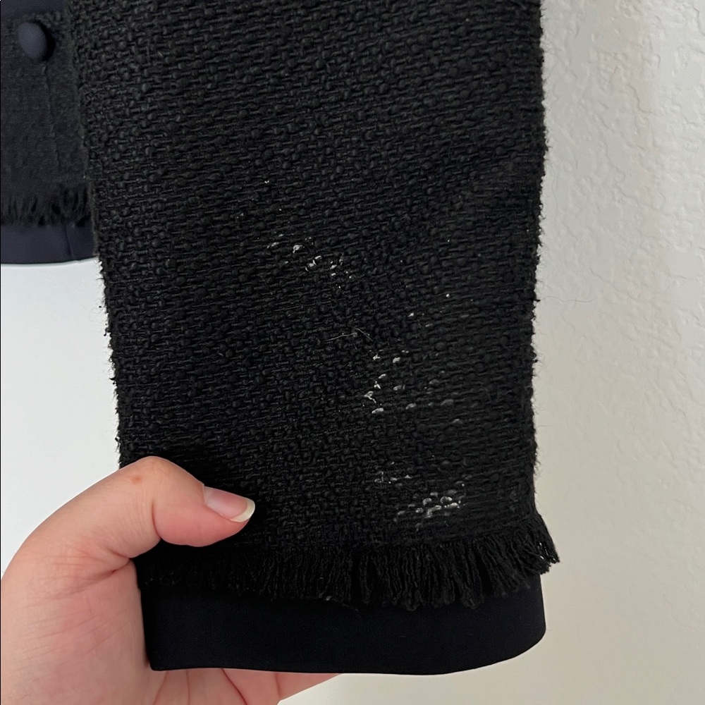 Karl Lagerfeld Black Tweed Blazer - Picture 2 of 7